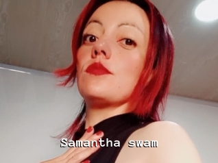 Samantha_swam